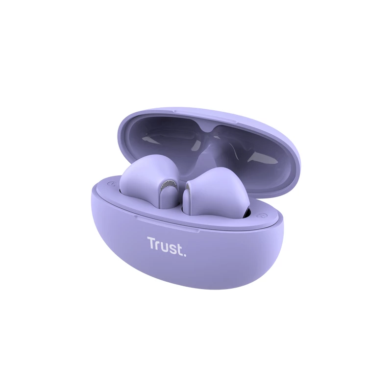 Trust Yavi headset True Wireless Stereo (TWS) in-ear llamadas/música USB Type-C Bluetooth morado