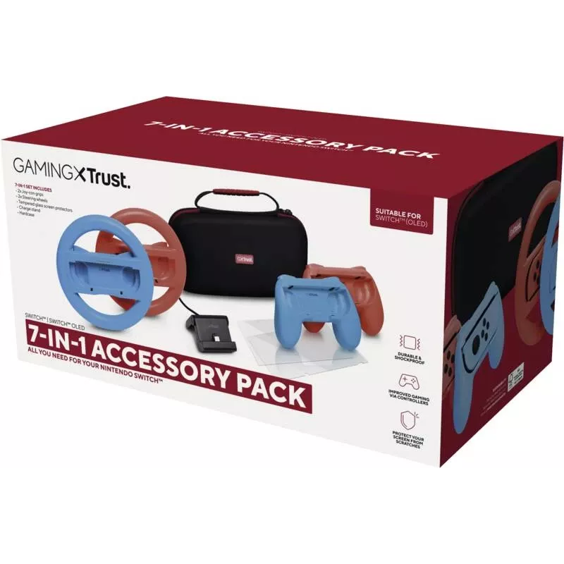 Trust GXT 1249 pack de accesorios 7 en 1 para Nintendo Switch