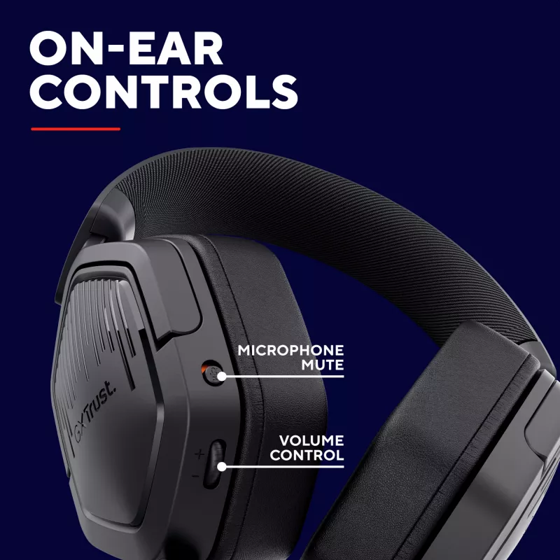 Trust GXT492 Carus headset con cable diadema gaming negro