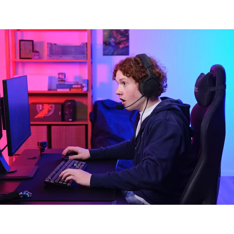 Trust GXT492 Carus headset con cable diadema gaming negro
