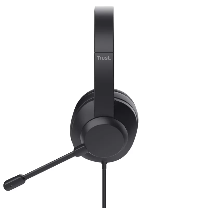 Trust Ayda Max headset con cable diadema oficina/call center negro