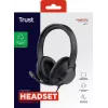 Trust Ayda Max headset con cable diadema oficina/call center negro