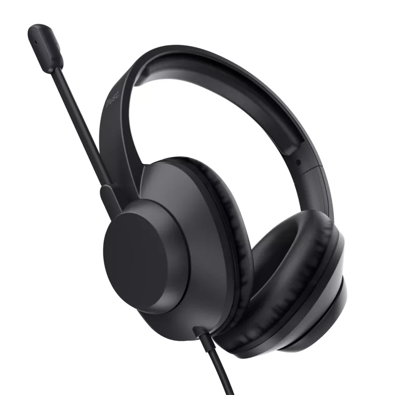 Trust Ayda Max USB headset con cable diadema oficina/call center USB Type-C / USB Type-A negro