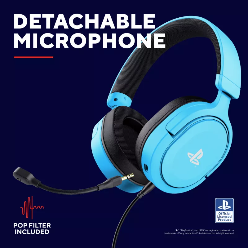 Trust GXT 498B Forta headset con cable diadema gaming azul