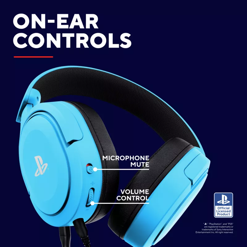 Trust GXT 498B Forta headset con cable diadema gaming azul