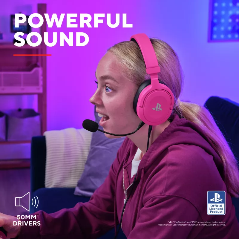 Trust GXT 498P Forta headset con cable diadema gaming rosa