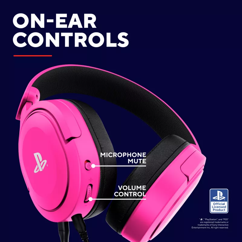 Trust GXT 498P Forta headset con cable diadema gaming rosa