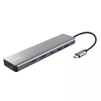 Trust 25661 Hub de interfaces USB Type-C aluminio