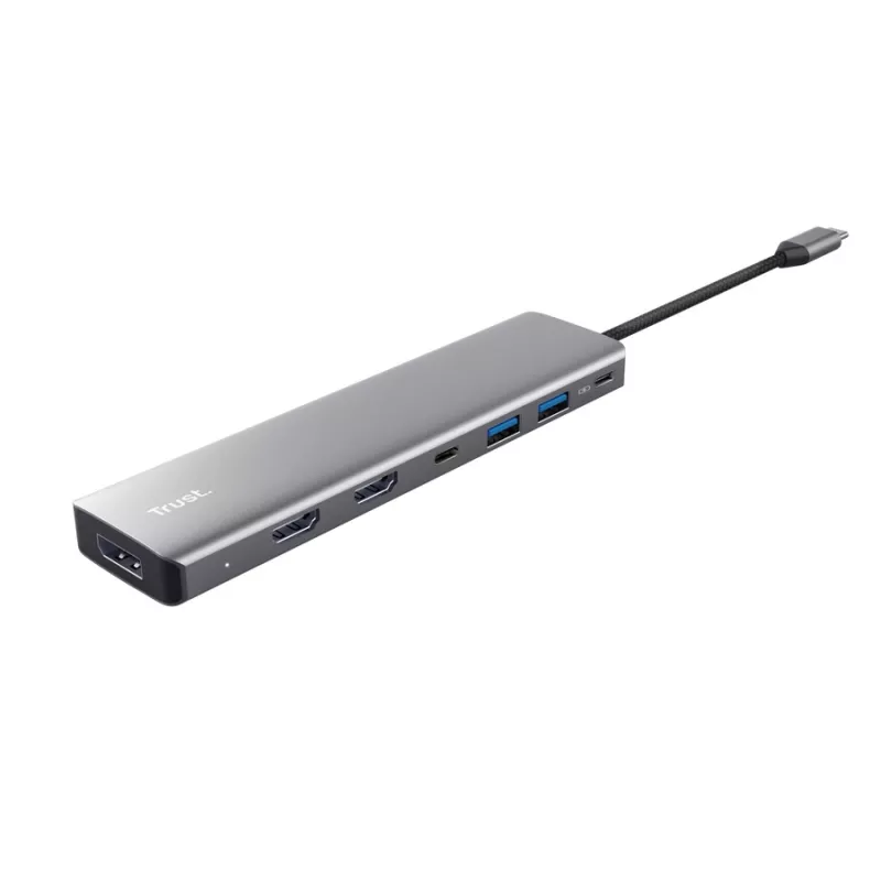 Trust 25661 Hub de interfaces USB Type-C aluminio