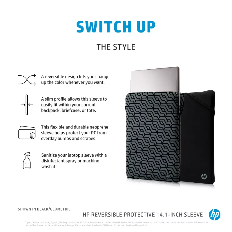 HP Funda protectora reversible 14,1