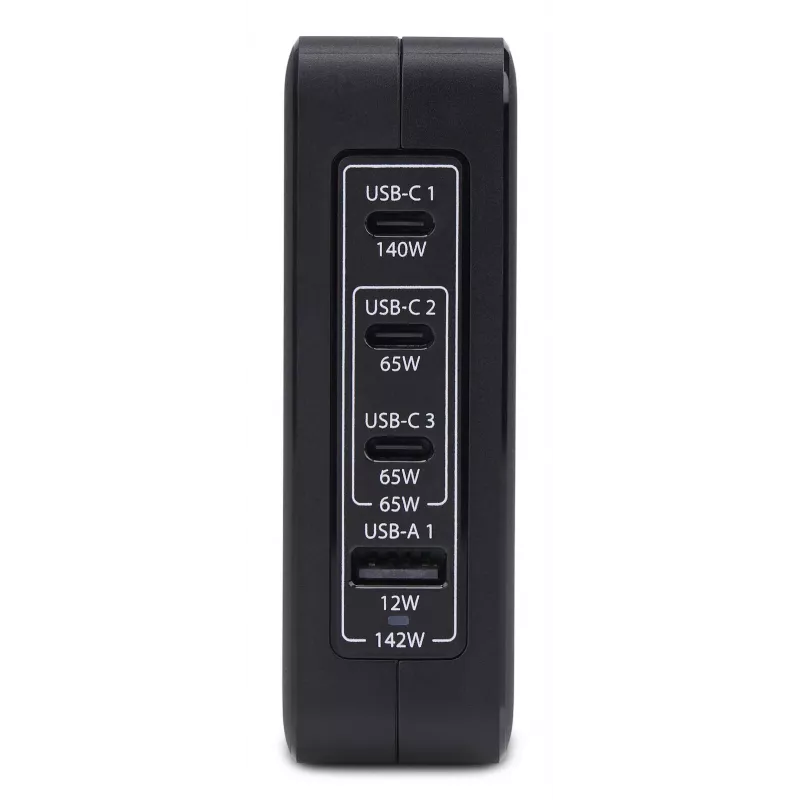 StarTech.com Cargador de pared USB-C de 140W, 3x USB-C/1x USB-A, PD 3.1 Fuente de alimentación GaN internacional para MacBook/Dell XPS/Inspiron