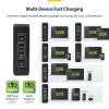 StarTech.com Cargador de pared USB-C de 140W, 3x USB-C/1x USB-A, PD 3.1 Fuente de alimentación GaN internacional para MacBook/Dell XPS/Inspiron