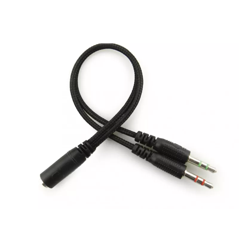 Sandberg MiniJack Headset Saver, con cable, llamadas/música, 20 - 20000 Hz, 71 g, auricular, negro