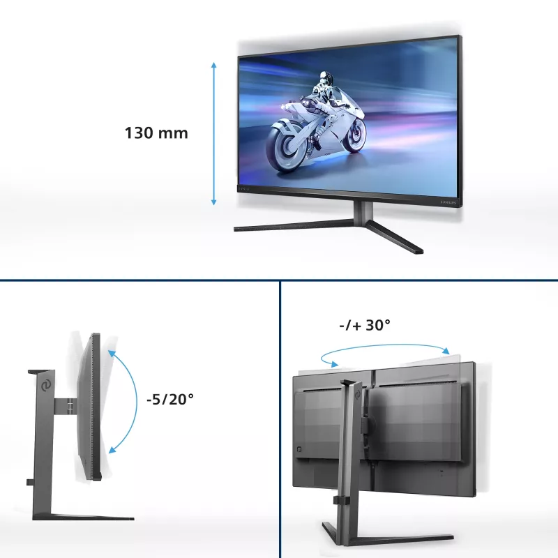 Philips Evnia 32M2N6800M/00 Monitor de ordenador 80 cm (31,5 inch) 3840 x 2160 píxeles 4K Ultra HD LCD gris