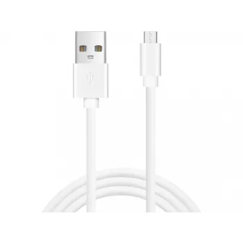 Sandberg MicroUSB Sync/Charge 1m SAVER, 1 m, Micro-USB A, USB A, blanco