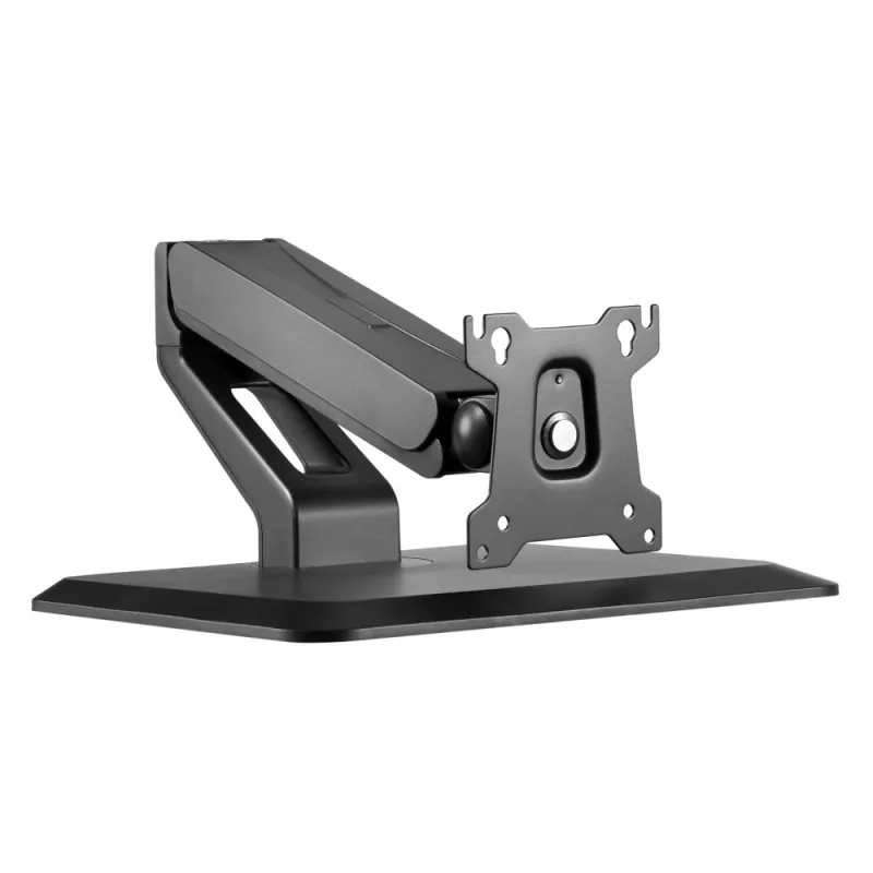 Techly ICA-LCD 35TS soporte de escritorio para monitor táctil, 17-32 pulgadas, hasta 10 kg, VESA 75x75/100x100, muelle de gas, negro