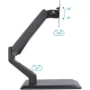 Techly ICA-LCD 35TS soporte de escritorio para monitor táctil, 17-32 pulgadas, hasta 10 kg, VESA 75x75/100x100, muelle de gas, negro