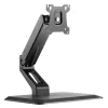 Techly ICA-LCD 35TS soporte de escritorio para monitor táctil, 17-32 pulgadas, hasta 10 kg, VESA 75x75/100x100, muelle de gas, negro
