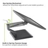 Techly ICA-LCD 35TS soporte de escritorio para monitor táctil, 17-32 pulgadas, hasta 10 kg, VESA 75x75/100x100, muelle de gas, negro