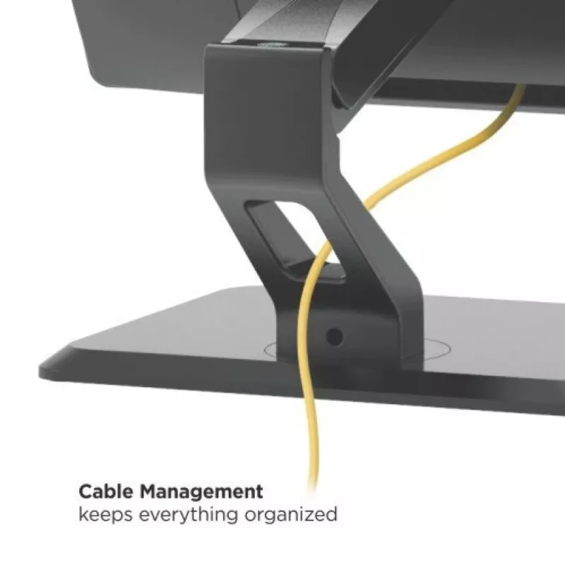 Techly ICA-LCD 35TS soporte de escritorio para monitor táctil, 17-32 pulgadas, hasta 10 kg, VESA 75x75/100x100, muelle de gas, negro
