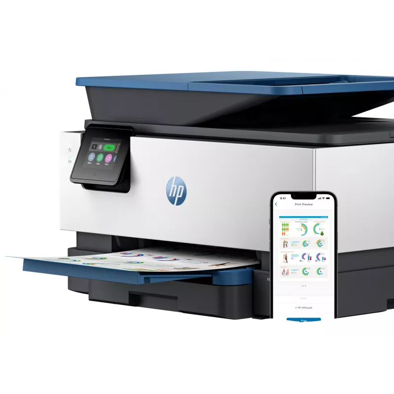 HP OfficeJet Pro 9125e Impresora en color todo en uno inalámbrica, Instant Ink; impresión a doble cara