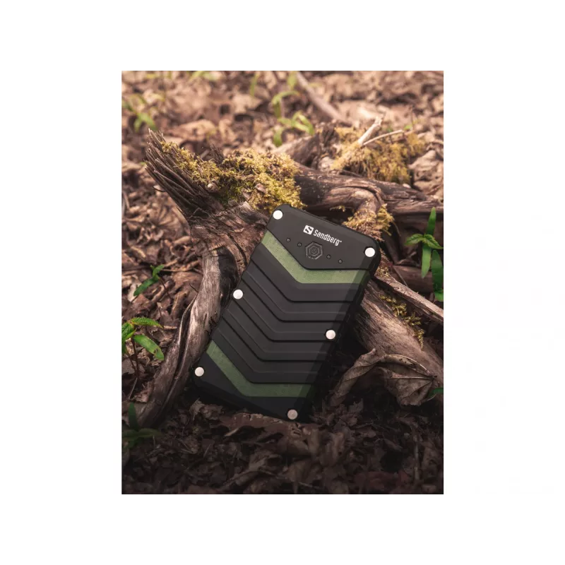 Sandberg Survivor Powerbank 20000, 20000 mAh, litio-ion (Li-Ion), negro, verde