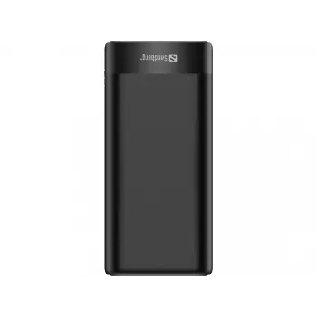 Sandberg Powerbank 20000 PD65W+2xQC3.0, 20000 mAh, litio-ion (Li-Ion), Quick Charge 3.0, 65 W, negro