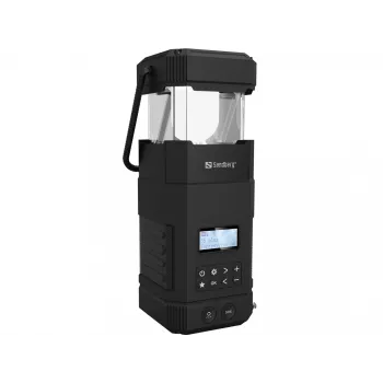 Sandberg Survivor Lantern All-in1 10000, linterna de camping a pilas, negra, IPX5, LED, USB C, pila