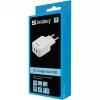 Sandberg Cargador de CA Dual USB 2.4+1A EU, interior, CA, USB, 5 V, negro, blanco