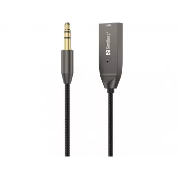 Sandberg Wireless Audio Link USB, USB, A2DP, AVRCP, HFP, 10 m, negro, base, 5 V