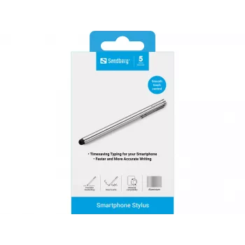 Sandberg Smartphone Stylus, teléfono móvil/smartphone, plata, 5 g, 140 mm, 7 mm, 7 mm