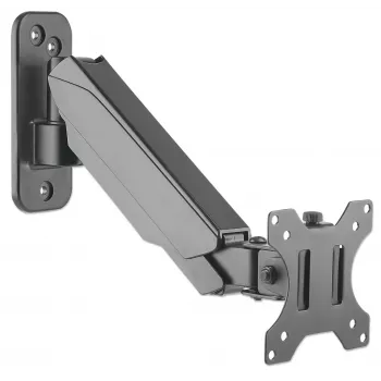 Soporte de pared Manhattan para TV y monitores (brazo de resorte, 2 articulaciones), para pantallas de 17