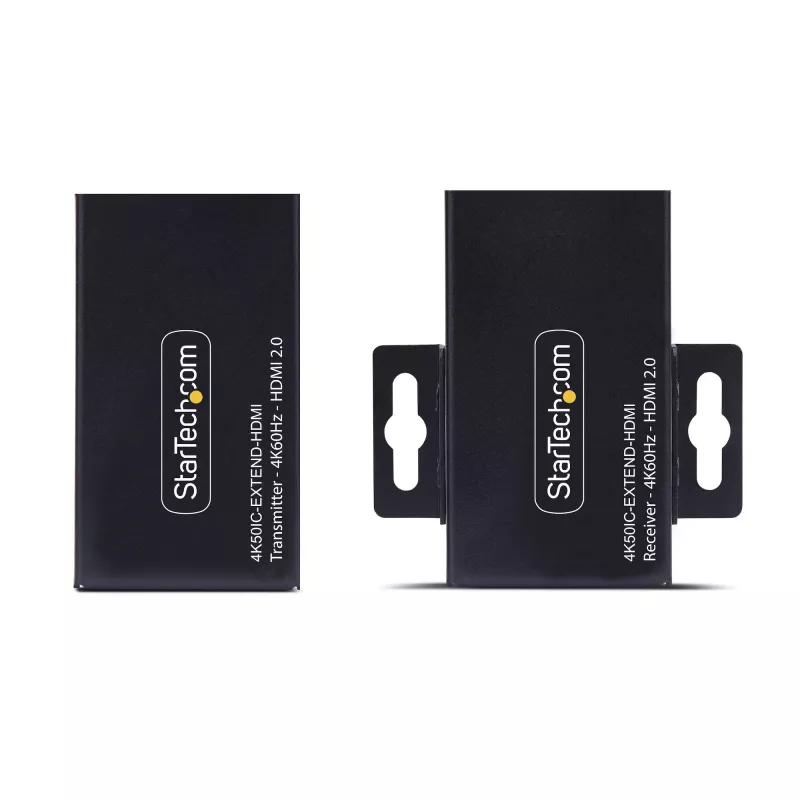 Extensor HDMI StarTech.com sobre CAT5e/CAT6, 4K 60Hz, hasta 200ft (60m), kit transmisor y receptor, Power over Cable, formato compacto