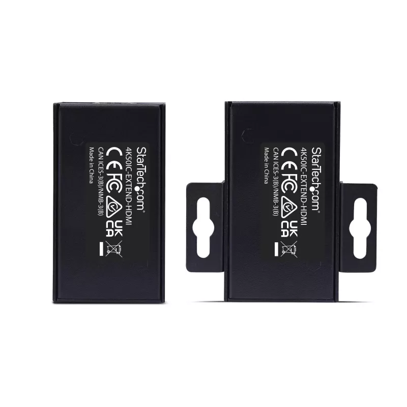 Extensor HDMI StarTech.com sobre CAT5e/CAT6, 4K 60Hz, hasta 200ft (60m), kit transmisor y receptor, Power over Cable, formato compacto