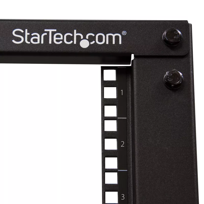 Rack de servidor móvil de marco abierto de 4 postes StarTech.com 12U, rack de red de 19