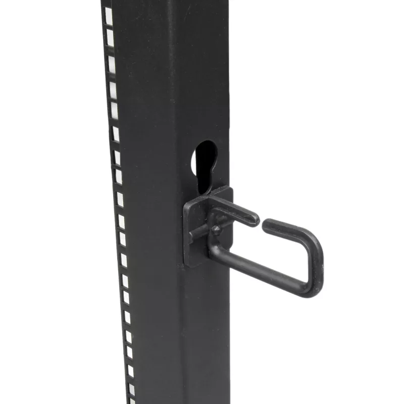 Rack de servidor móvil de marco abierto de 4 postes StarTech.com 25U, rack de red de 19