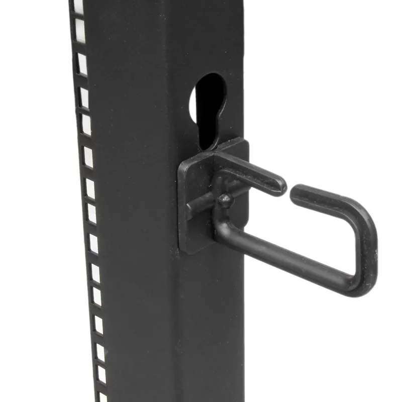 StarTech.com 4POSTRACK8U rack para servidor de bastidor abierto de 4 postes, 8U, 19 pulgadas, profundidad ajustable 22-40 pulgadas (56-102 cm), capacidad 544 kg (1200 lb), negro