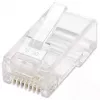 Conector modular RJ45 Intellinet, Cat6, UTP, 2 dientes, para conductor flexible, contactos chapados en oro de 15 µ, pack de 100