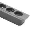 Alargador de corriente Qoltec 50275 1.8m 5 tomas de CA interior gris