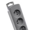 Alargador de corriente Qoltec 50275 1.8m 5 tomas de CA interior gris