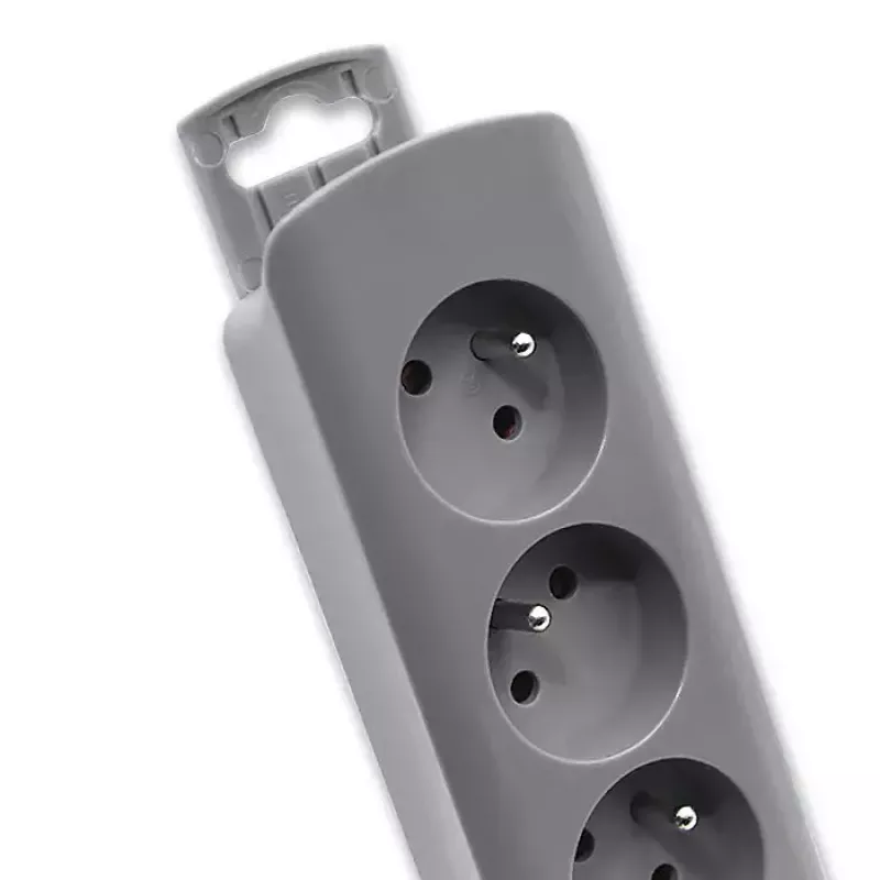 Alargador de corriente Qoltec 50275 1.8m 5 tomas de CA interior gris