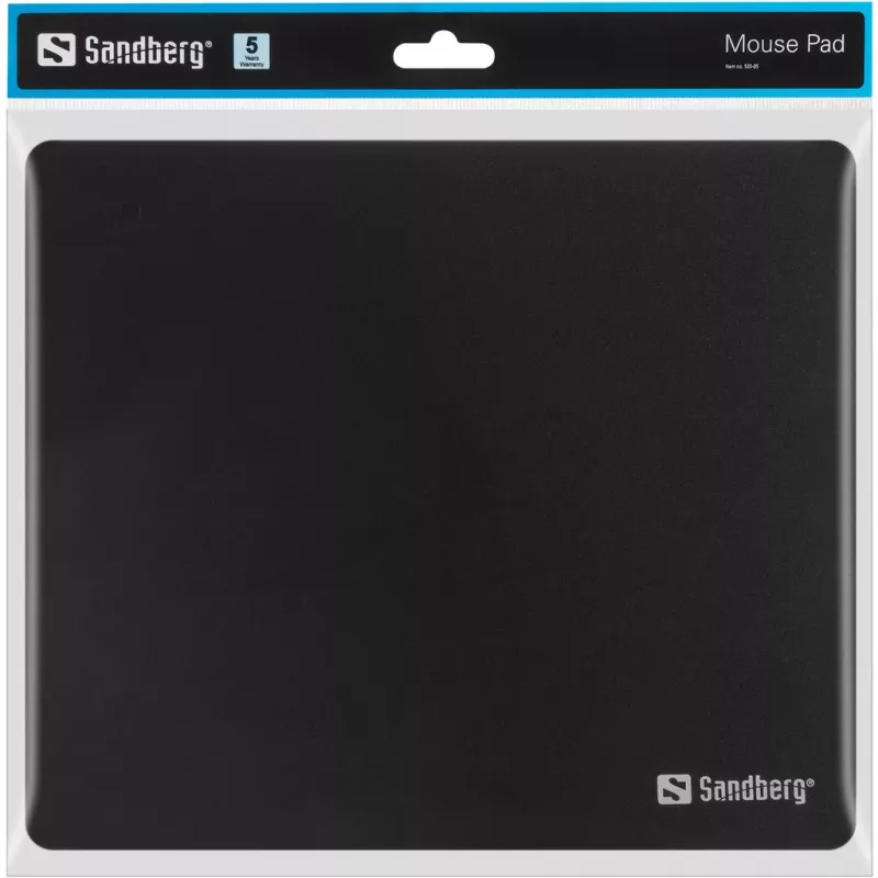 Alfombrilla de ratón Sandberg negra, negra, monocromo