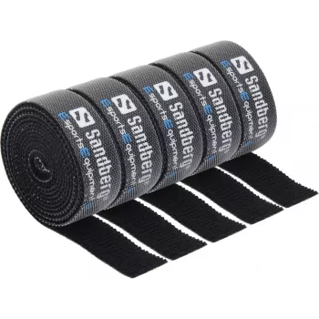 Cable Sandberg bridas de velcro pack de 5, bridas de velcro, negro, 1000 mm, 73 g, 50 mm, 50 mm