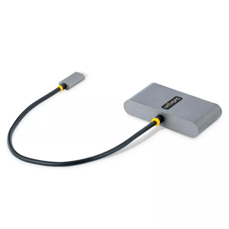 Hub USB-C de 4 puertos StarTech.com con Power Delivery Pass-Through de 100W – 2x USB-A + 2x USB-C – USB 3.0 5Gbps – cable de 1ft (30cm) – hub portátil USB Type-C a USB-A/C