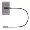 Hub USB-C de 4 puertos StarTech.com con Power Delivery Pass-Through de 100W – 2x USB-A + 2x USB-C – USB 3.0 5Gbps – cable de 1ft (30cm) – hub portátil USB Type-C a USB-A/C