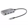 Hub USB-C de 3 puertos StarTech.com con Ethernet - 3 conectores USB-A, Gigabit Ethernet RJ45, USB 3.0 5Gbit/s, alimentado por bus, cable de 30 cm - adaptador hub USB Type-C para portátil con Gigabit Ethernet