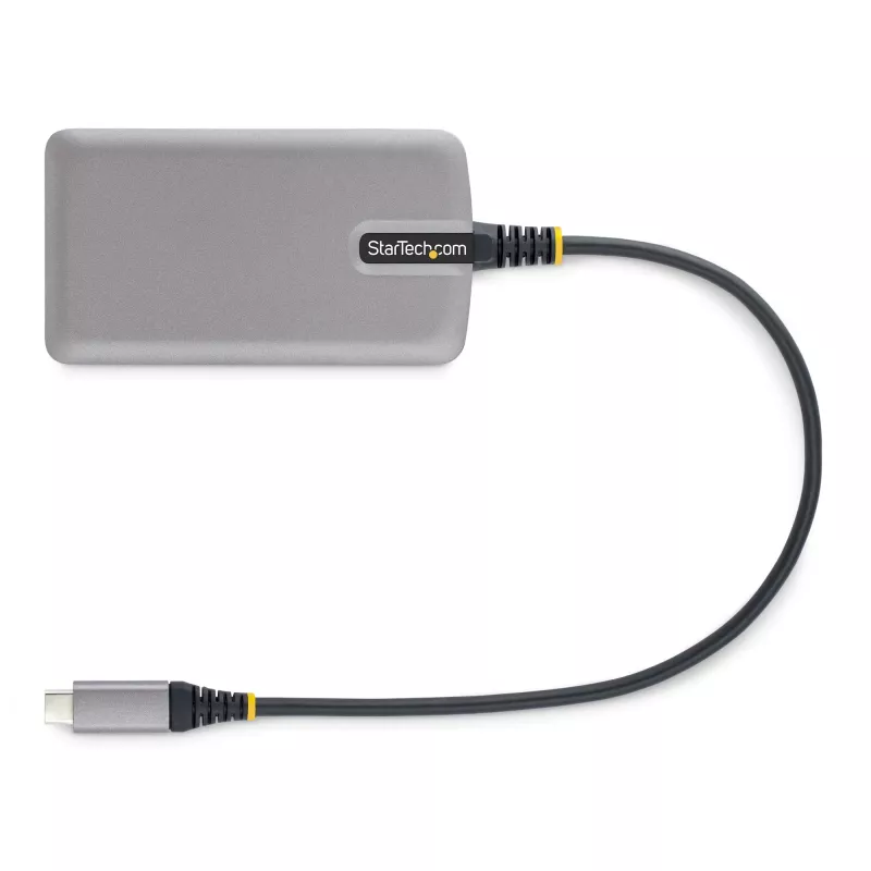 Hub USB-C de 4 puertos StarTech.com - 5Gbit/s - alimentado por bus - hub USB-C a 4x USB-A con entrada de alimentación auxiliar opcional - hub USB portátil para sobremesa/portátil - cable de 30 cm - hub de expansión USB