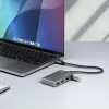 Hub USB-C de 4 puertos StarTech.com - 5Gbit/s - alimentado por bus - hub USB-C a 4x USB-A con entrada de alimentación auxiliar opcional - hub USB portátil para sobremesa/portátil - cable de 30 cm - hub de expansión USB
