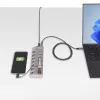 Hub USB-C de 7 puertos autoalimentado StarTech.com con interruptores de encendido/apagado individuales, hub de expansión USB 3.0 5Gbps con fuente de alimentación, hub USB-C a USB-A para sobremesa/portátil, hub USB Type-C con BC 1.2