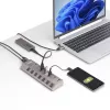Hub USB-C de 7 puertos autoalimentado StarTech.com con interruptores de encendido/apagado individuales, hub de expansión USB 3.0 5Gbps con fuente de alimentación, hub USB-C a USB-A para sobremesa/portátil, hub USB Type-C con BC 1.2